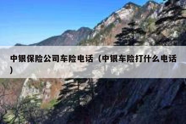 中银保险公司车险电话（中银车险打什么电话） 第1张