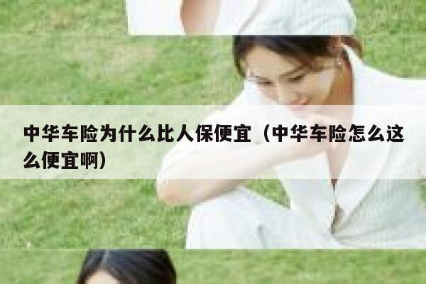 中华车险为什么比人保便宜(中华车险怎么这么便宜啊) 第1张 中华车险为什么比人保便宜(中华车险怎么这么便宜啊) 第1张
