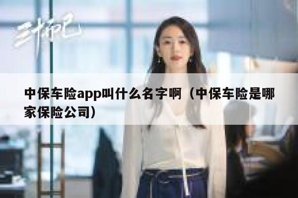 中保车险app叫什么名字啊（中保车险是哪家保险公司） 第1张