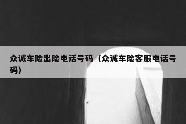 众诚车险出险电话号码（众诚车险客服电话号码） 第1张