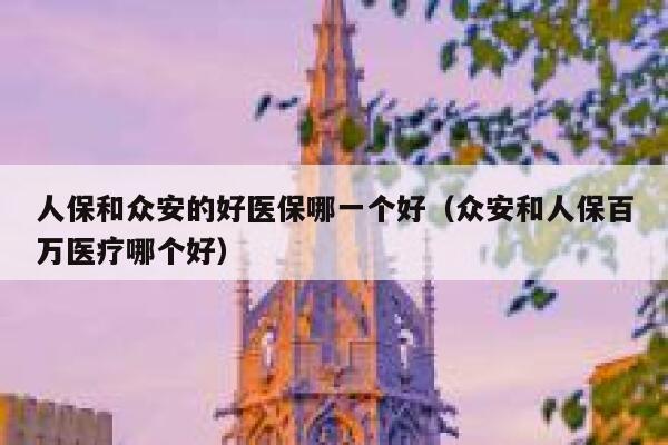 人保和众安的好医保哪一个好（众安和人保百万医疗哪个好） 第1张