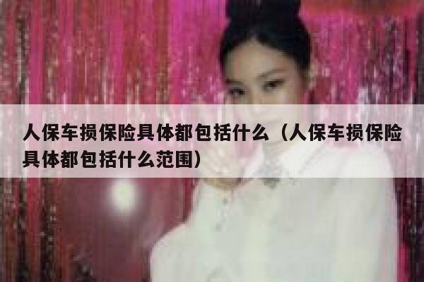 人保车损保险具体都包括什么（人保车损保险具体都包括什么范围） 第1张