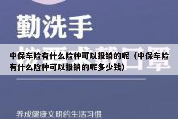 中保车险有什么险种可以报销的呢（中保车险有什么险种可以报销的呢多少钱） 第1张