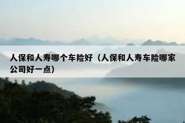 人保和人寿哪个车险好（人保和人寿车险哪家公司好一点） 第1张