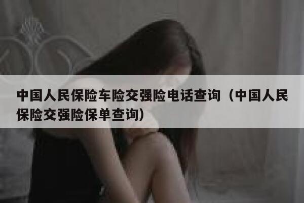 中国人民保险车险交强险电话查询（中国人民保险交强险保单查询） 第1张