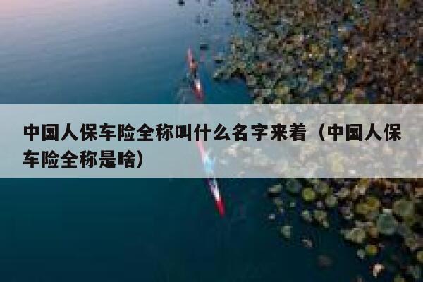 中国人保车险全称叫什么名字来着（中国人保车险全称是啥） 第1张