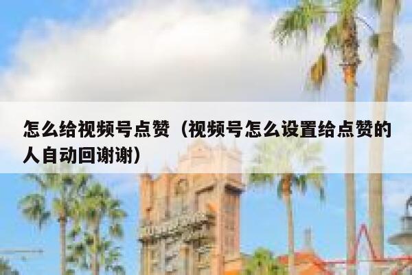 怎么给视频号点赞(视频号怎么设置给点赞的人自动回谢谢) 第1张 怎么给视频号点赞(视频号怎么设置给点赞的人自动回谢谢) 第1张