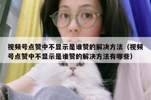 视频号点赞中不显示是谁赞的解决方法（视频号点赞中不显示是谁赞的解决方法有哪些） 第1张
