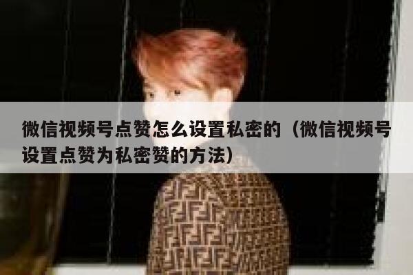 微信视频号点赞怎么设置私密的（微信视频号设置点赞为私密赞的方法） 第1张