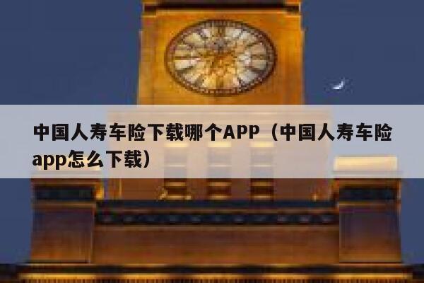 中国人寿车险下载哪个APP(中国人寿车险app怎么下载) 第1张 中国人寿车险下载哪个APP(中国人寿车险app怎么下载) 第1张
