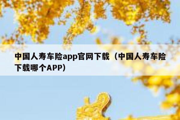 中国人寿车险app官网下载(中国人寿车险下载哪个APP) 第1张 中国人寿车险app官网下载(中国人寿车险下载哪个APP) 第1张