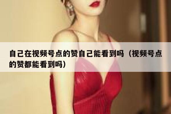 自己在视频号点的赞自己能看到吗(视频号点的赞都能看到吗) 第1张 自己在视频号点的赞自己能看到吗(视频号点的赞都能看到吗) 第1张