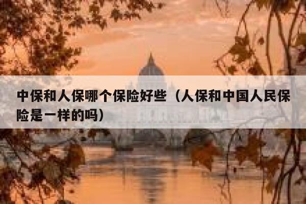 中保和人保哪个保险好些(人保和中国人民保险是一样的吗) 第1张 中保和人保哪个保险好些(人保和中国人民保险是一样的吗) 第1张