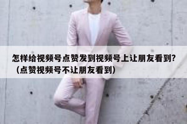 怎样给视频号点赞发到视频号上让朋友看到?(点赞视频号不让朋友看到) 第1张 怎样给视频号点赞发到视频号上让朋友看到?(点赞视频号不让朋友看到) 第1张